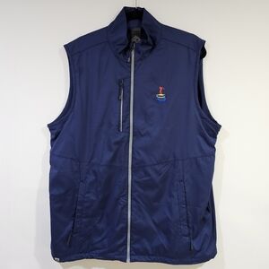 Storm Creek Blue Sleeveless Vest Golf Jacket Men's Size L